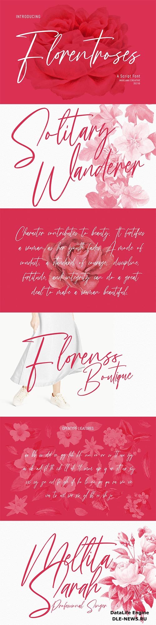 Florentroses Signature Font