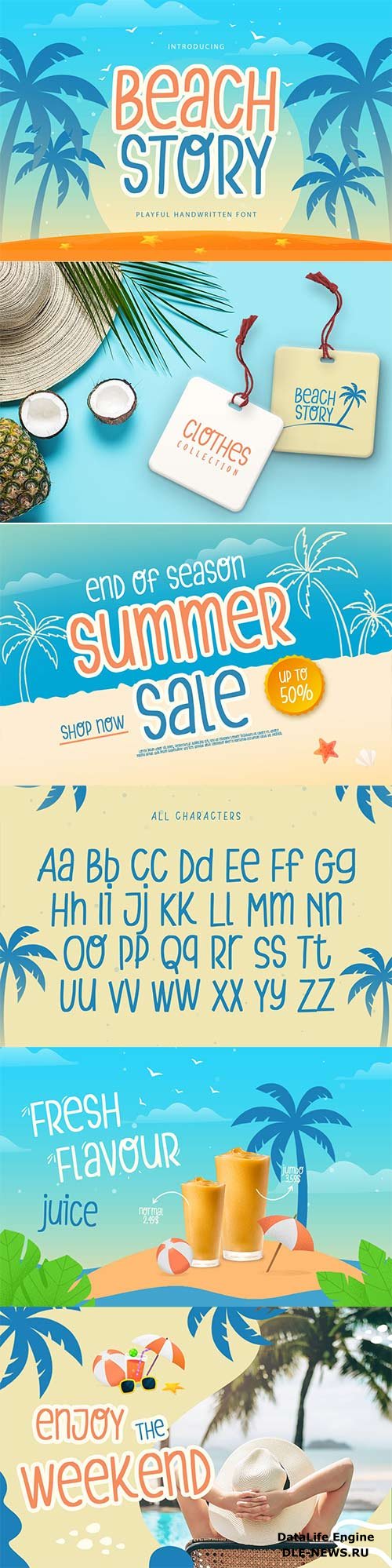 Beach Story Playful Handwritten Font