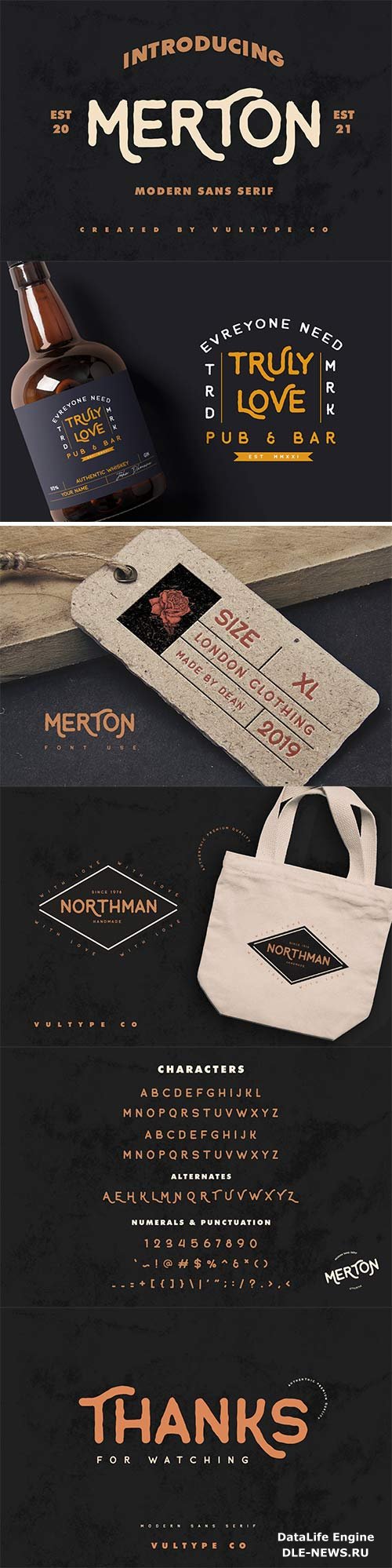 Merton Vintage Font