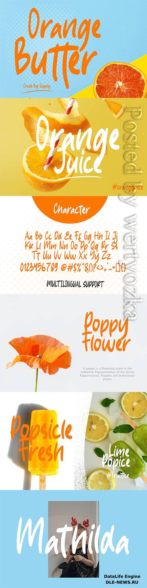 Orange Butter Font