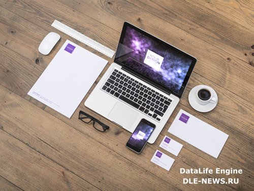 Multiple Devices and Stationery Mockup on Wooden Table 4