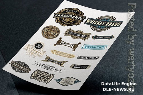 Vector of 16 logos and badges