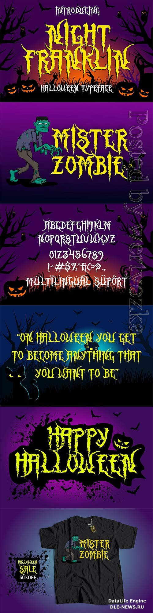 Night Franklin - Unique Halloween Font 6363774