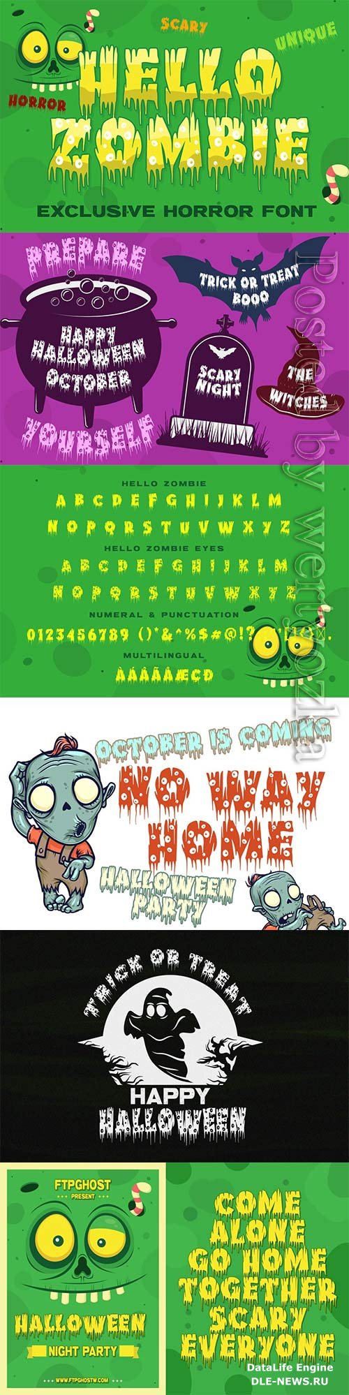 Hello Zombie Horror Font