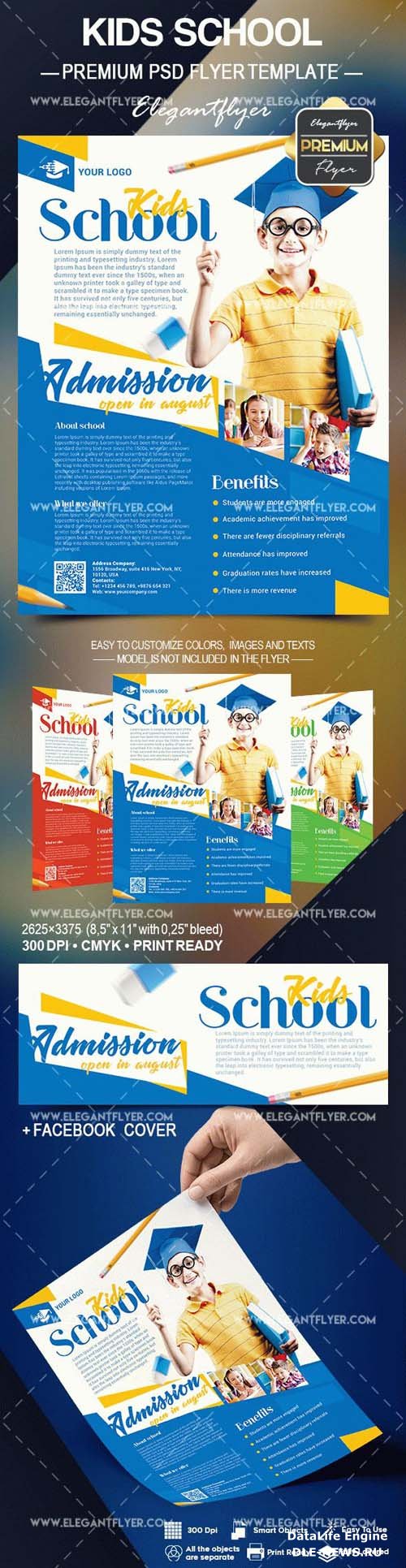 Kids School PSD Flyer