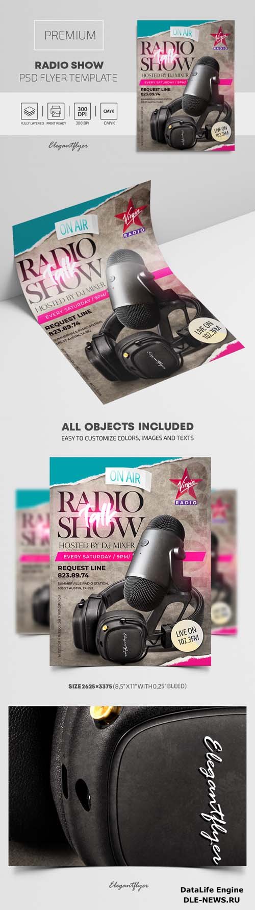 Radio Show Premium PSD Flyer Template