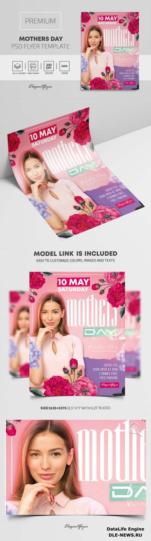 Mothers Day Premium PSD Flyer Template