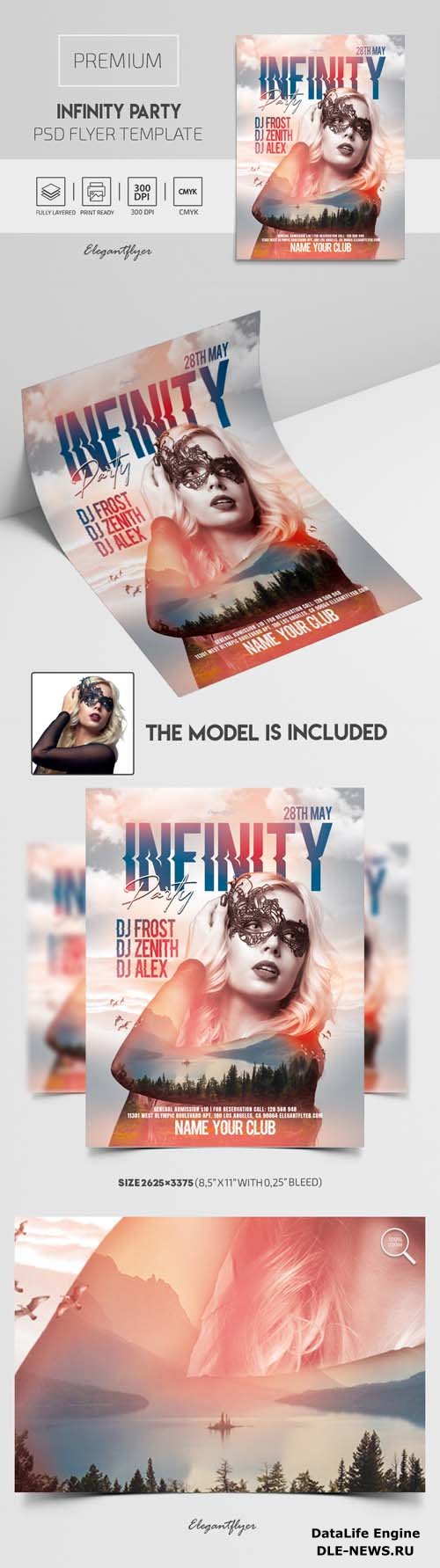 Infinity Party Flyer PSD Template