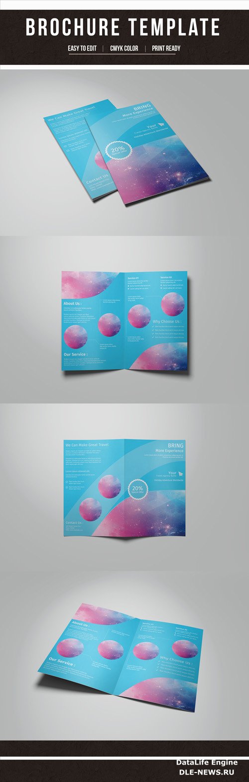 AdobeStock Blue Brochure Layout with Circular Photo Placeholders 1 196073630