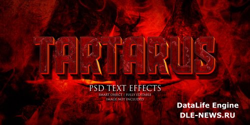 Tartarus text effect Premium Psd