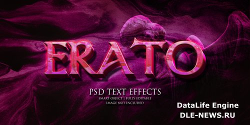 Erato text effect Premium Psd