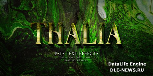 Thalia text effect Premium Psd