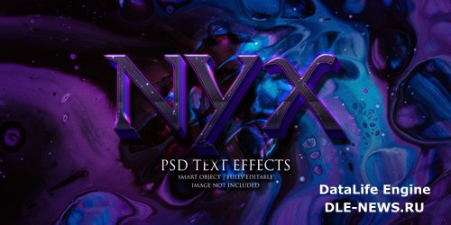 Nyx text effect Premium Psd