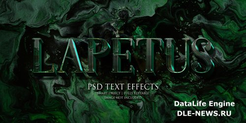 Lapetus text effect Premium Psd