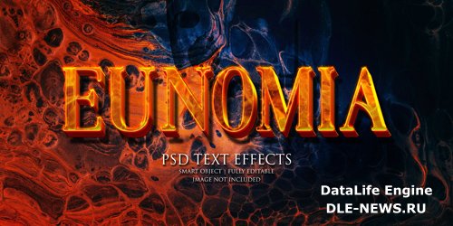 Eunomia text effect Premium Psd