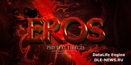 Eros text effect Premium Psd