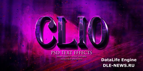 Clio text effect Premium Psd