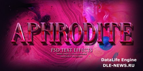 Aphrodite text effect Premium Psd