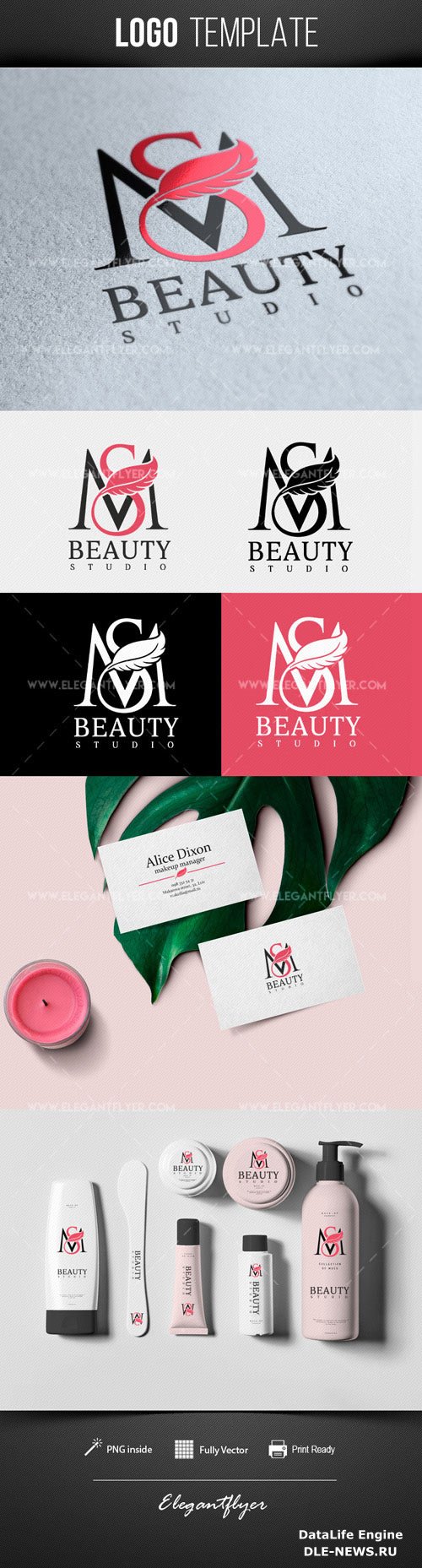 Beauty Studio Premium Logo Template