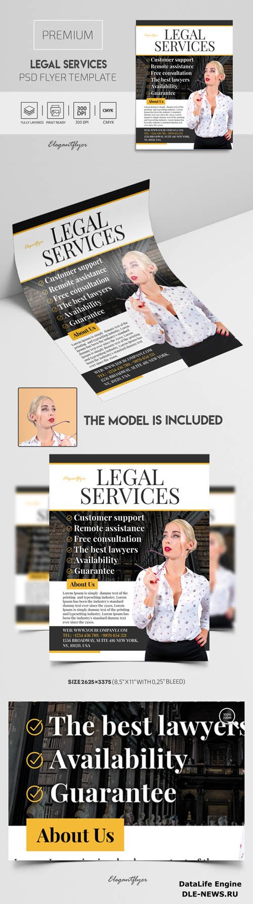 Legal Services Premium PSD Flyer Template