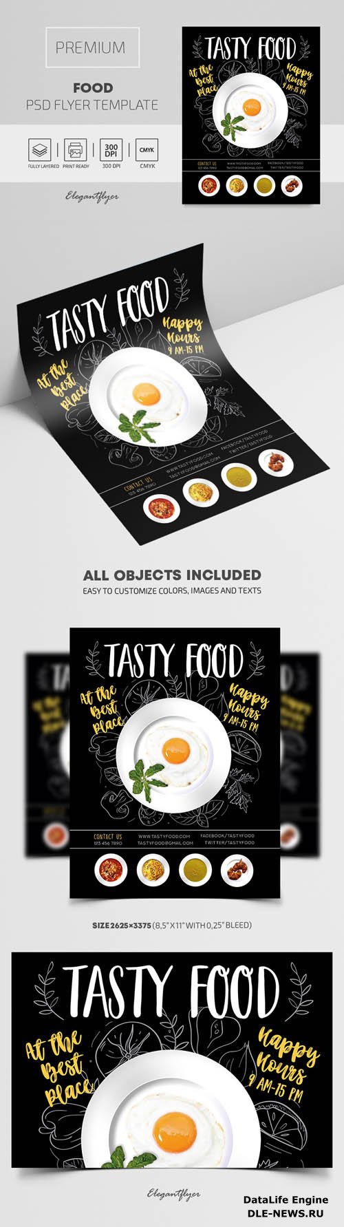 Food Premium PSD Flyer Template