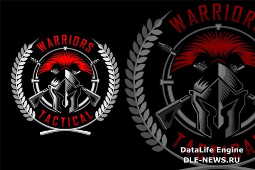 Military Spartan Helmet Logo design templates