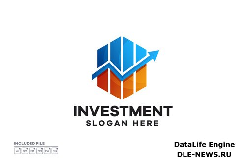Business Investment Gradient Logo Design