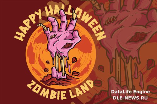 Zombie Land - Handdrawn Logo Illustration