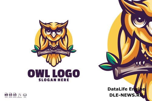 Owl logo template