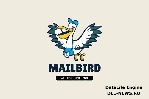 Mailbird - Mascot Logo