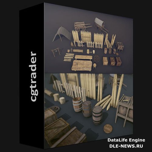 CGTRADER - MEDIEVAL PROPS - MEGA PACK LOW-POLY 3D MODELS