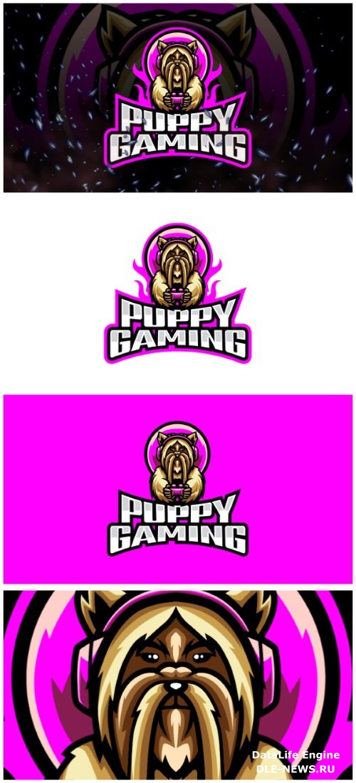 Puppy Gaming E-Sport and Sport Logo Template