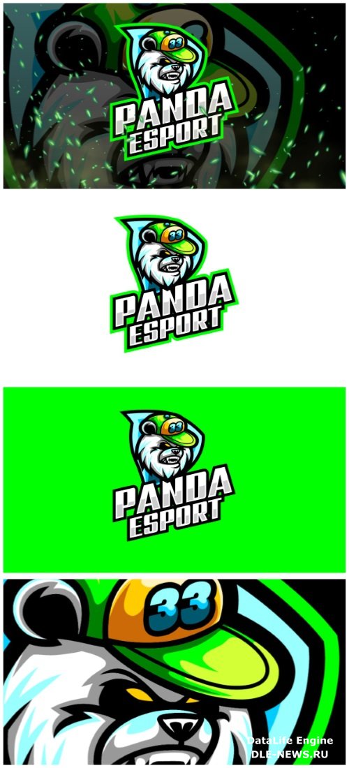 Panda E-Sport and Sport Logo Template