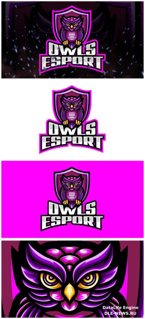 Owls E-Sport and Sport Logo Template