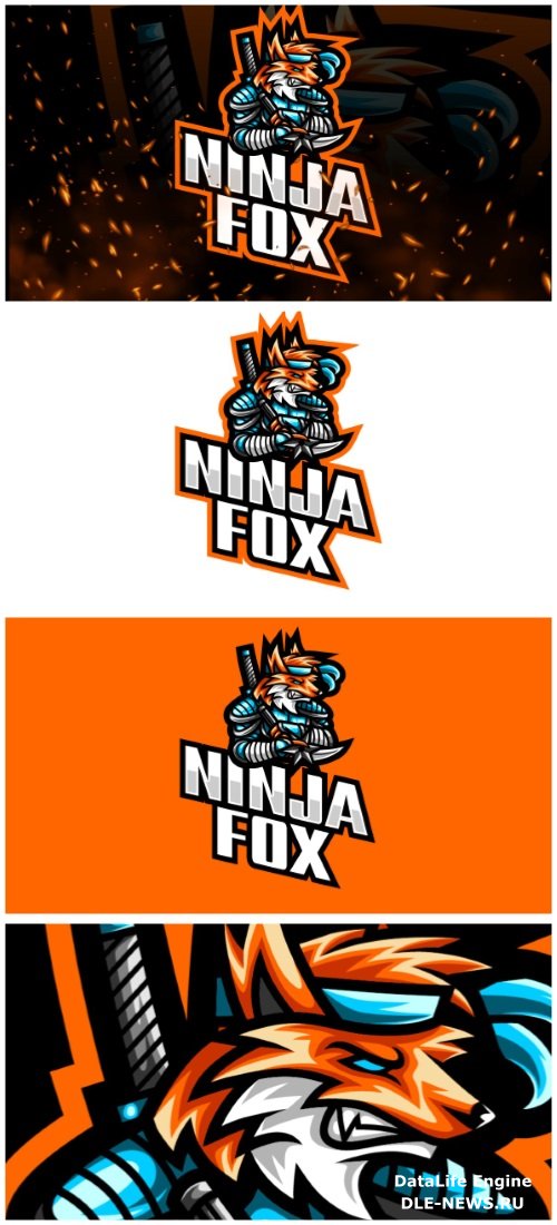 Ninja Fox E-Sport and Sport Logo Template