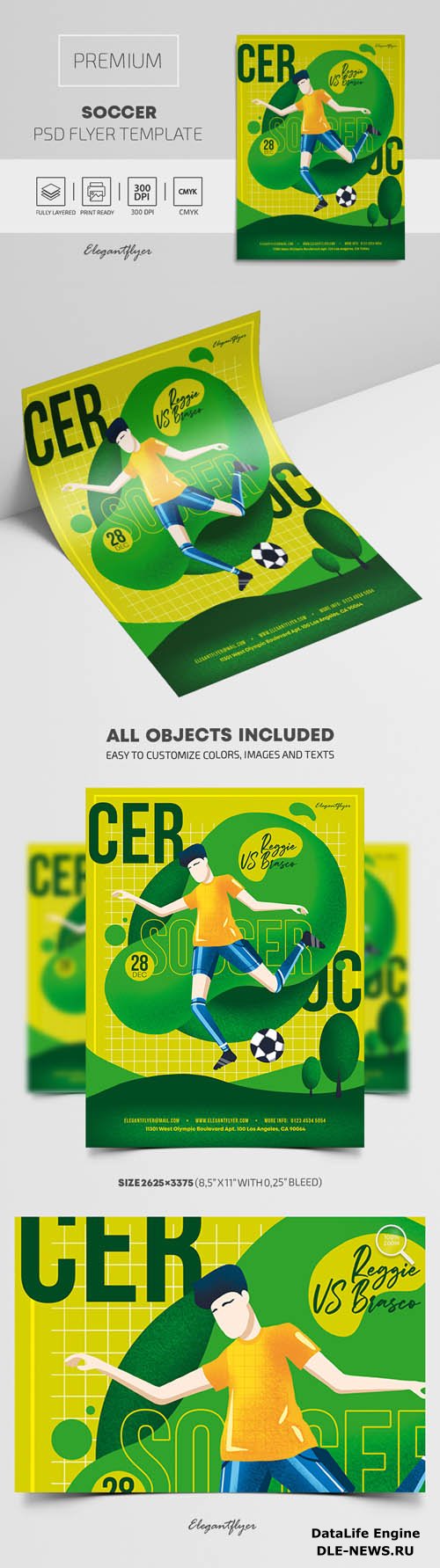 Soccer Premium PSD Flyer Template