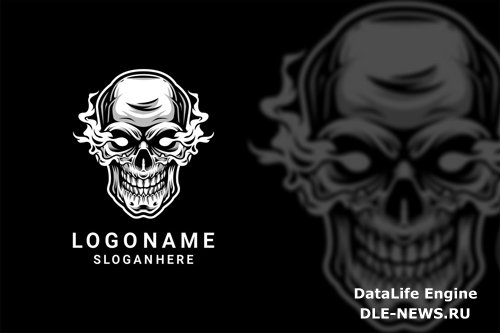 Skull Flame Logo Design