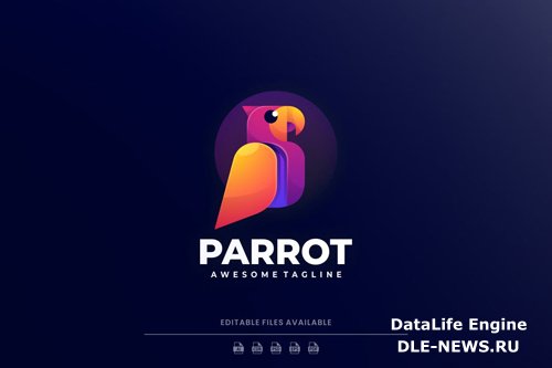 Parrot Gradient Colorful Logo
