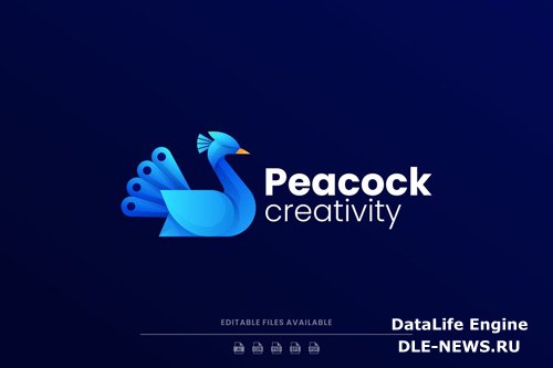Peacock Gradient Logo
