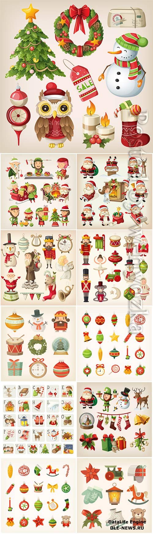 Vector christmas decorations