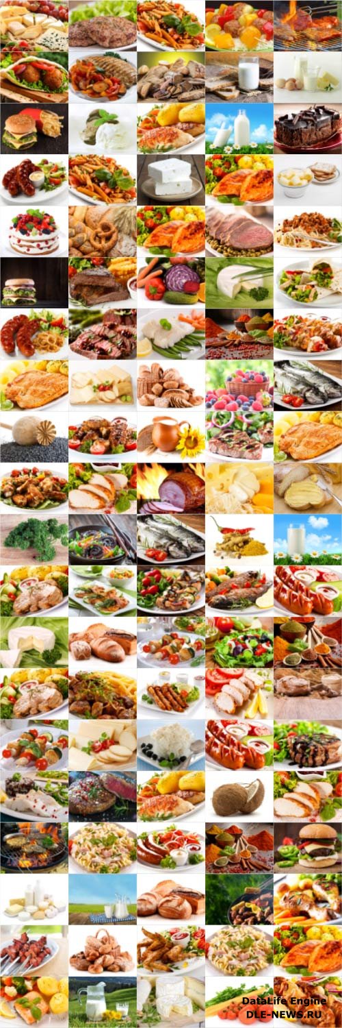 Food, meat, vegetables, fruits, fish, stock photo bundle vol 4