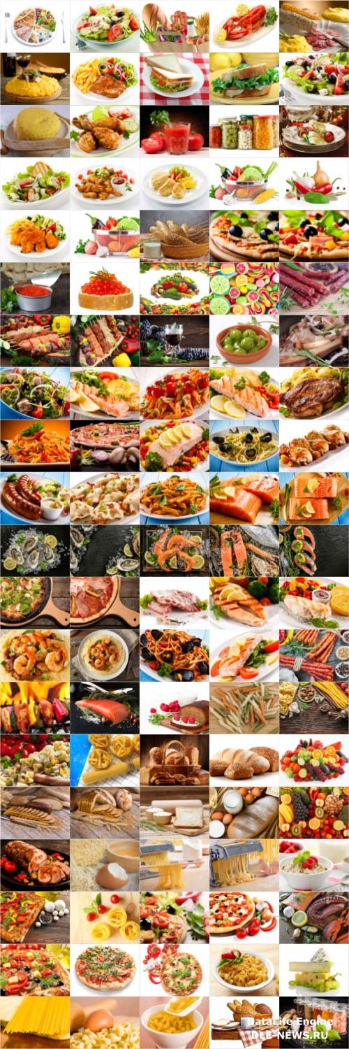 Food, meat, vegetables, fruits, fish, stock photo bundle vol 3