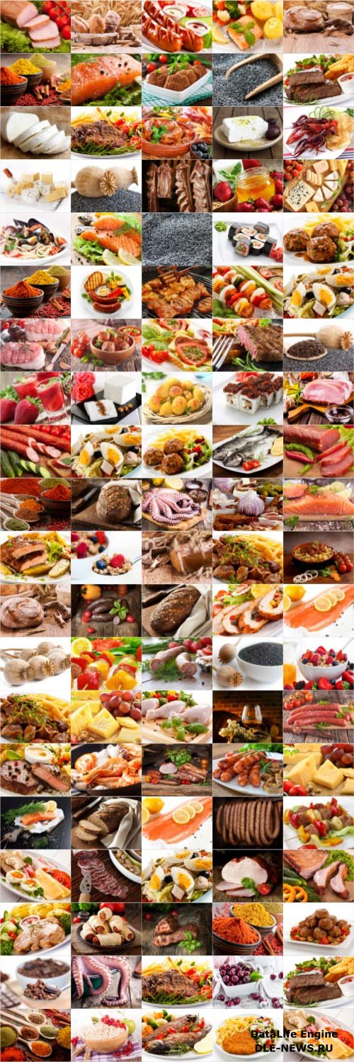 Food, meat, vegetables, fruits, fish, stock photo bundle vol 1