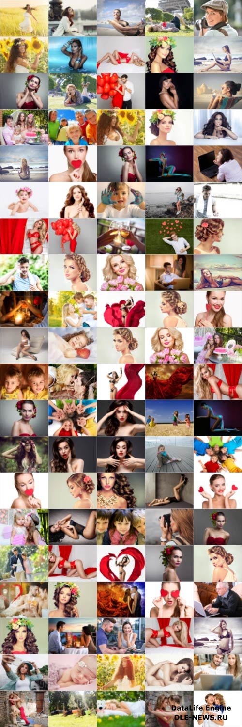 People, men, women, children, stock photo bundle vol 5