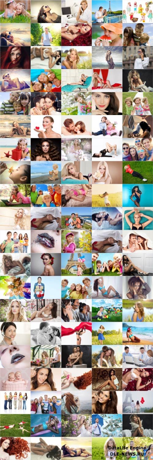 People, men, women, children, stock photo bundle vol 1