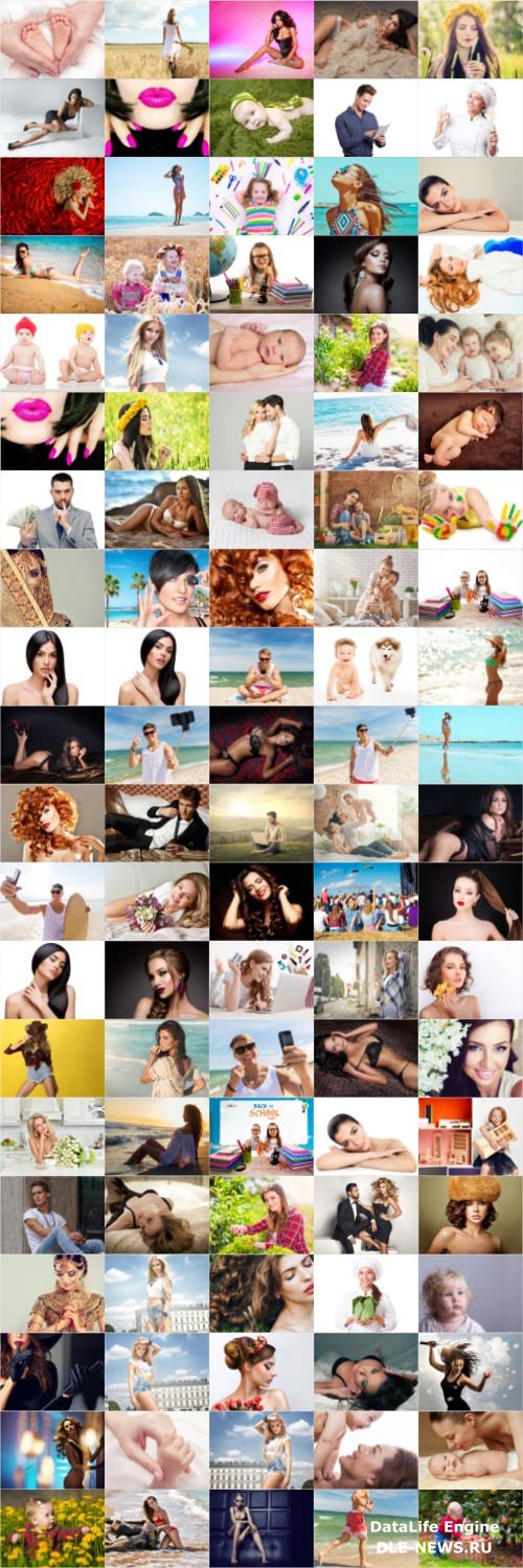 People, men, women, children, stock photo bundle vol 4