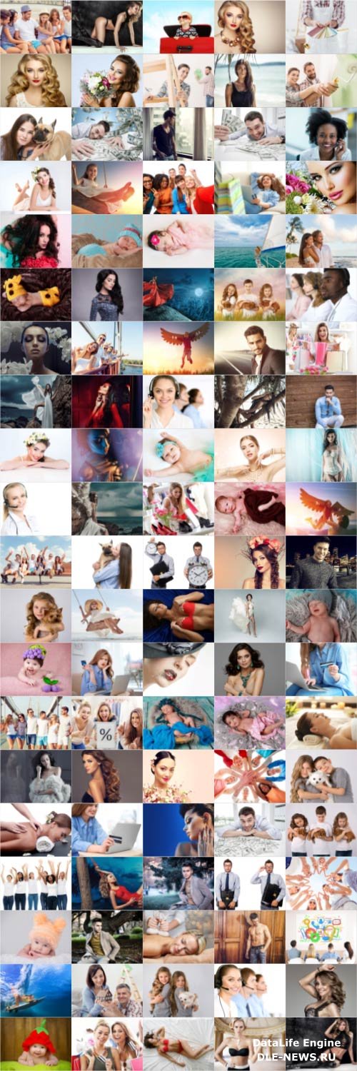 People, men, women, children, stock photo bundle vol 3