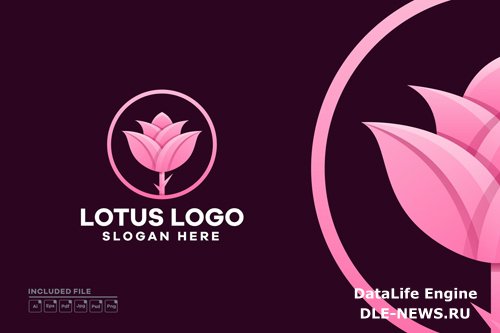 Lotus Gradient Logo Design