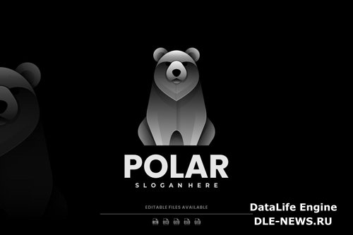 Polar Bear Gradient Logo