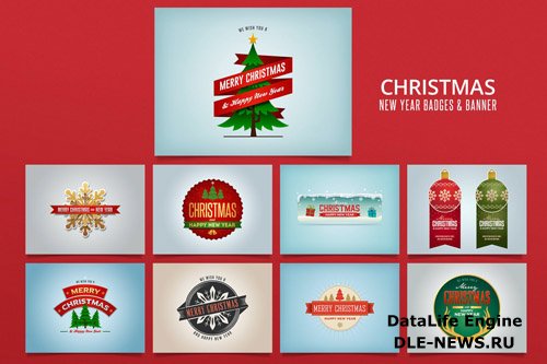 Christmas Badges Banner